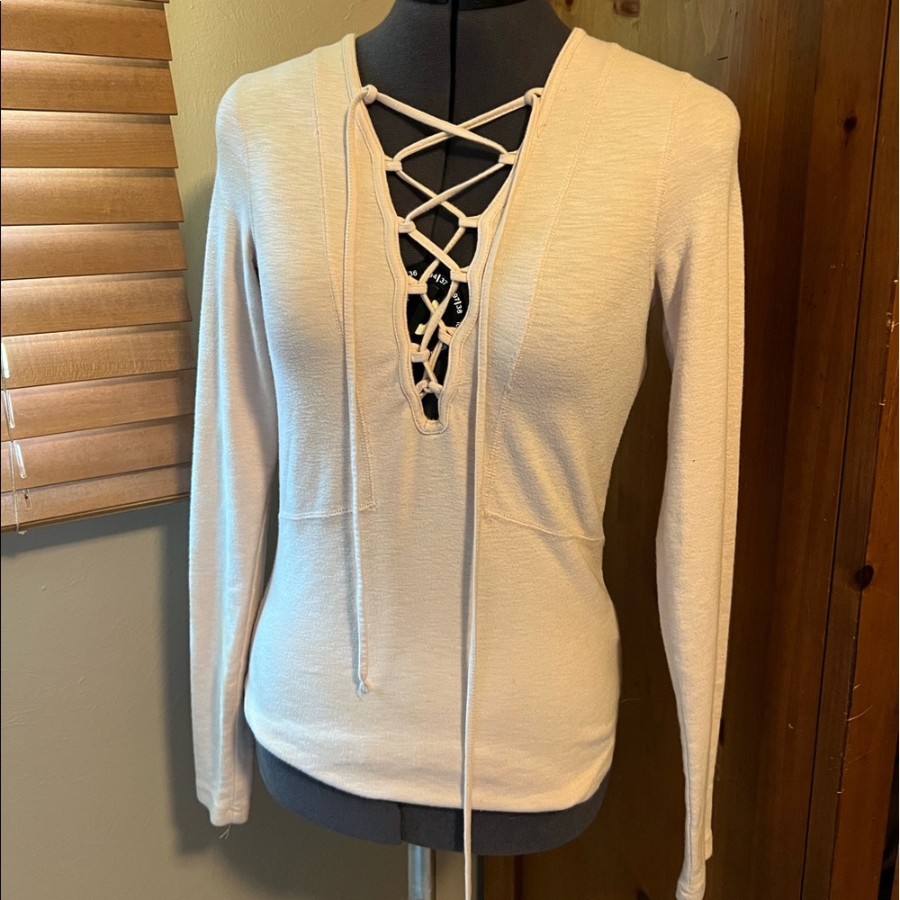 Free People Lace Up Top